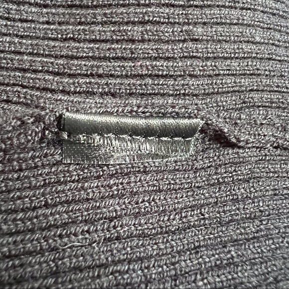 Icōne Simons organic cotton pearl button black stretchy cardigan sweater M - Picture 12 of 13